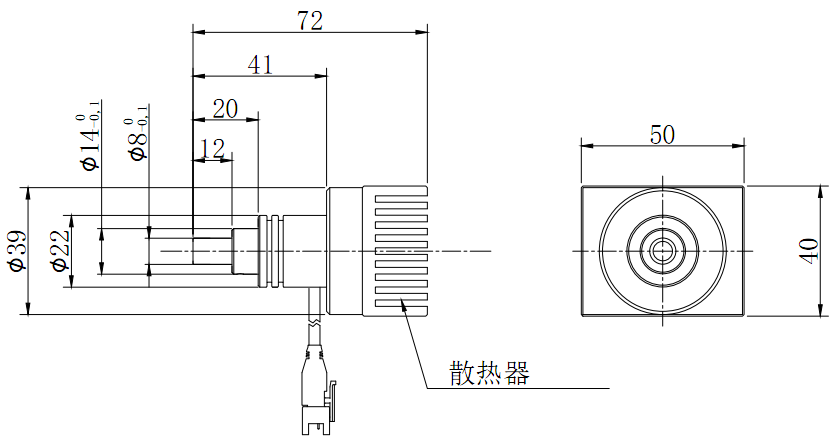 点光源  PL40-08-R/W/G/B 