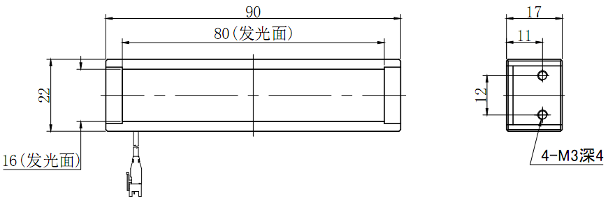 条形光源 BL90-22-R/G/B/W    