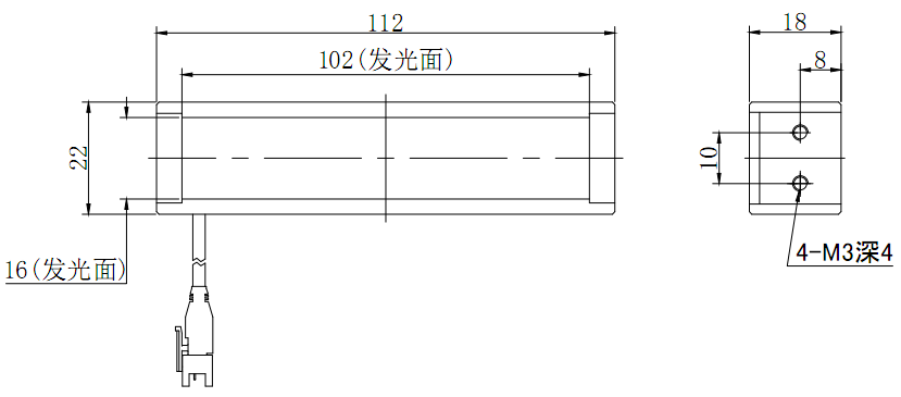 条形光源 BL112-22-R/G/B/W     