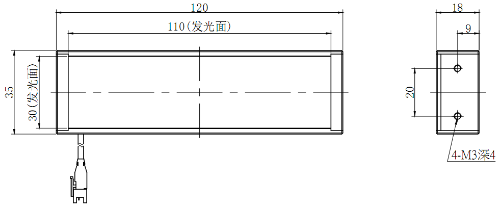 条形光源 BL120-35-R/G/B/W       