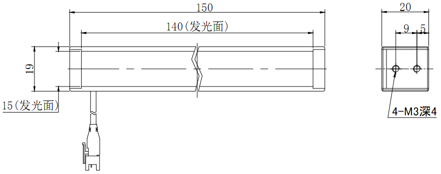 条形光源 BL150-19-R/G/B/W        