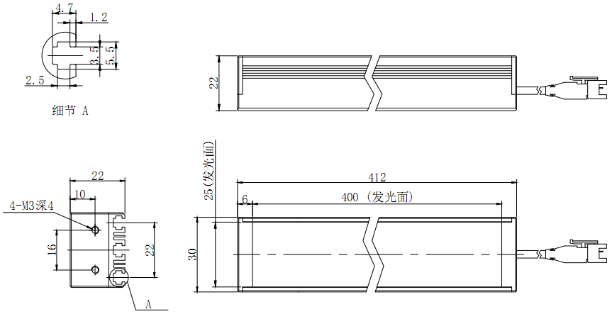 条形光源 BL3R-412-30        