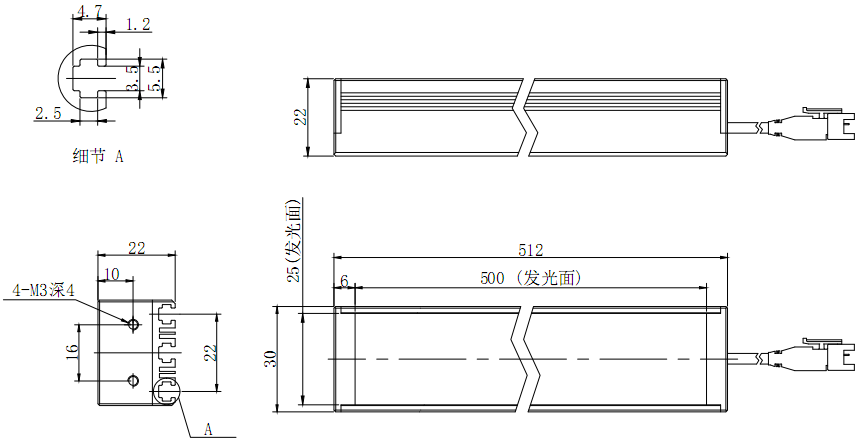 条形光源 BL3R-512-30        