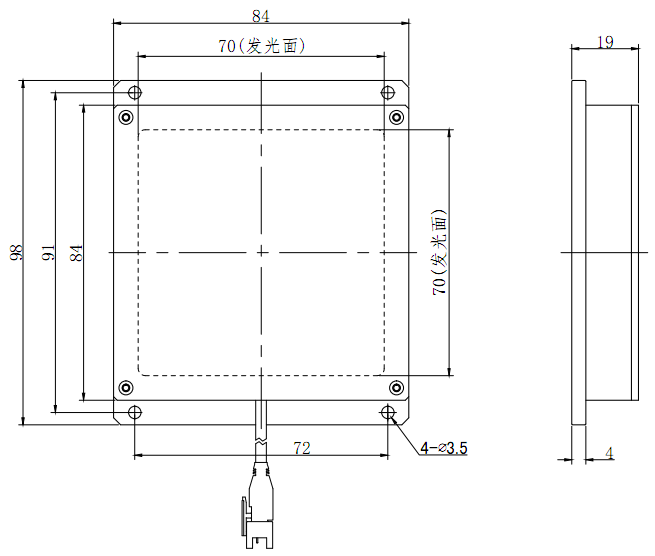 底部背光源 HFL70-70