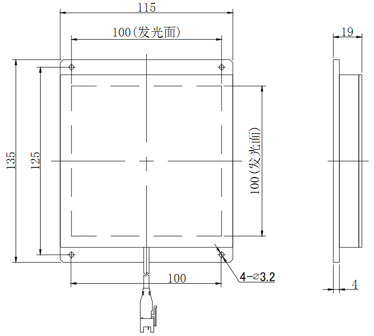 底部背光源 HFL100-100