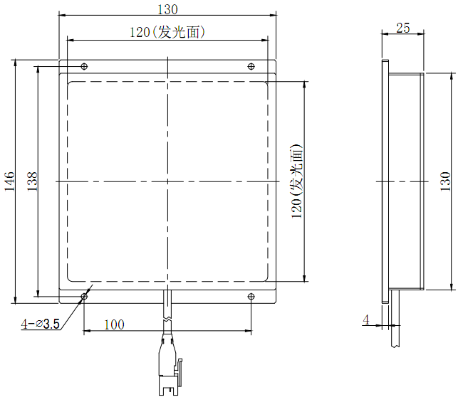 底部背光源 HFL120-120