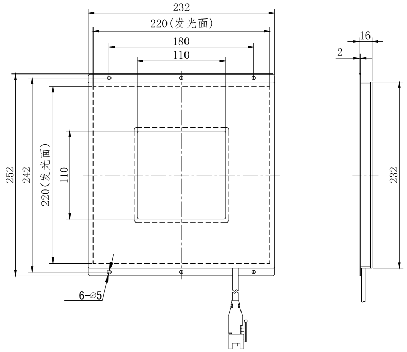 开孔背光源 KFL220-220